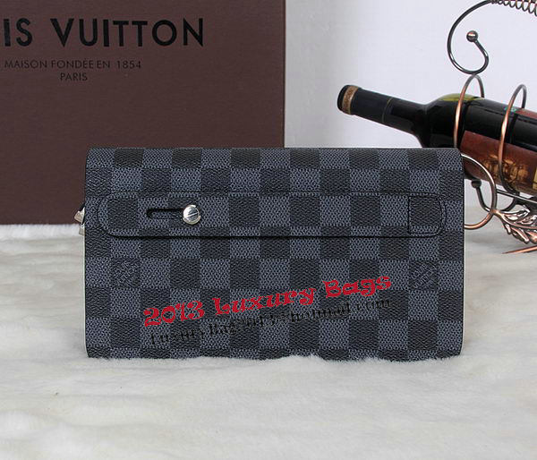Louis Vuitton Damier Graphite Canvas Clutch M079 Louis Vuitton Damier Graphite Canvas Clutch M079
