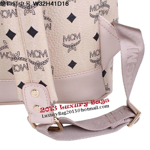 MCM Medium Top Studs Backpack MC4232 Beige MCM Medium Top Studs Backpack MC4232 Beige