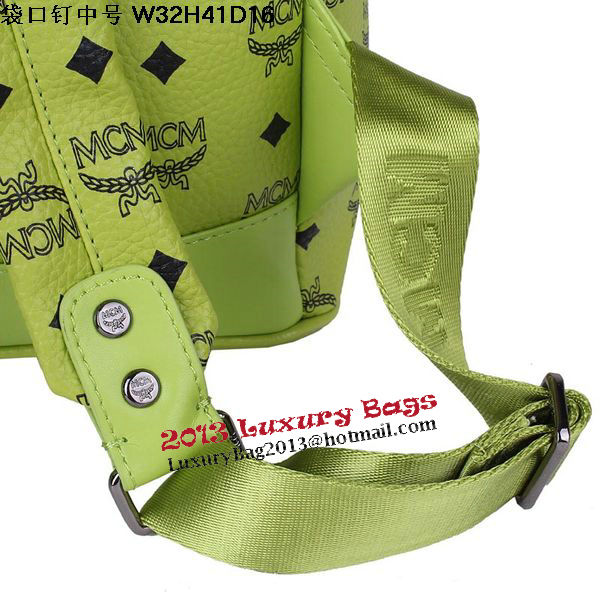 MCM Medium Top Studs Backpack MC4232 Green MCM Medium Top Studs Backpack MC4232 Green