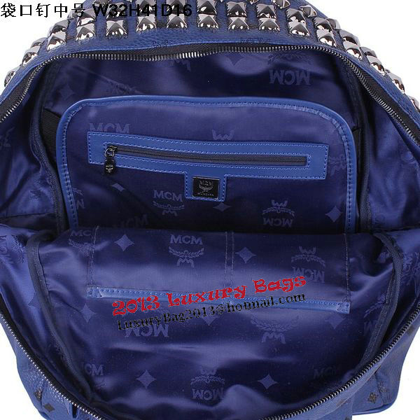 MCM Medium Top Studs Backpack MC4232 Royal MCM Medium Top Studs Backpack MC4232 Royal