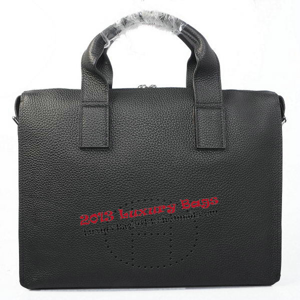 Hermes Briefcase Original Grainy Leather H8813 Black Hermes Briefcase Original Grainy Leather H8813 Black