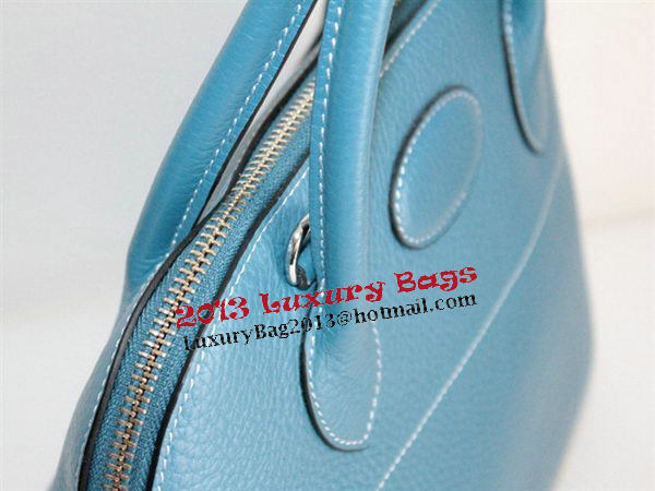 Hermes Bolide 37CM Calfskin Leather Tote Bags H509084 Blue Hermes Bolide 37CM Calfskin Leather Tote Bags H509084 Blue
