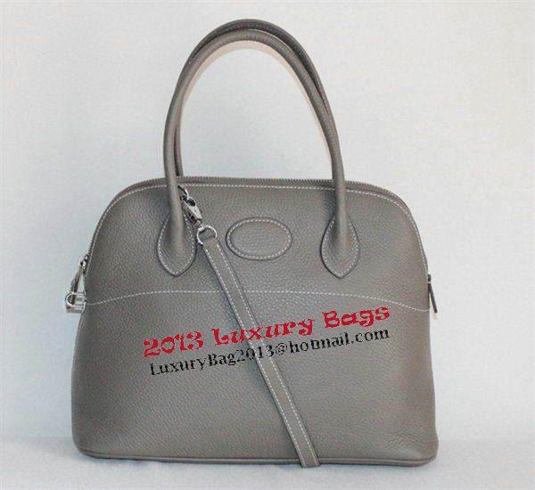 Hermes Bolide 37CM Calfskin Leather Tote Bags H509084 Grey Hermes Bolide 37CM Calfskin Leather Tote Bags H509084 Grey