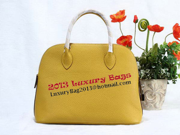 Hermes Bolide 31CM Calfskin Leather Tote Bags H509083 Yellow Hermes Bolide 31CM Calfskin Leather Tote Bags H509083 Yellow