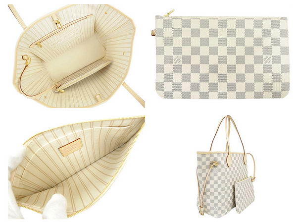Louis Vuitton N41361 Damier Azur Neo Neverfull MM Bag Louis Vuitton N41361 Damier Azur Neo Neverfull MM Bag