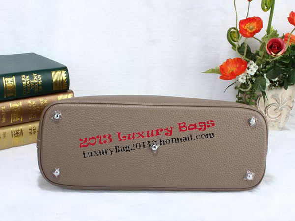 Hermes Bolide 37CM Calfskin Leather Tote Bags H509084 Grey Hermes Bolide 37CM Calfskin Leather Tote Bags H509084 Grey