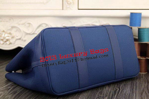 Hermes Garden Party 36cm 30cm Tote Bag Canvas Blue Hermes Garden Party 36cm 30cm Tote Bag Canvas Blue