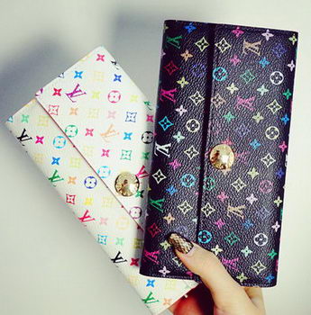 Louis Vuitton M60734 Monogram Multicolore Sarah Wallet