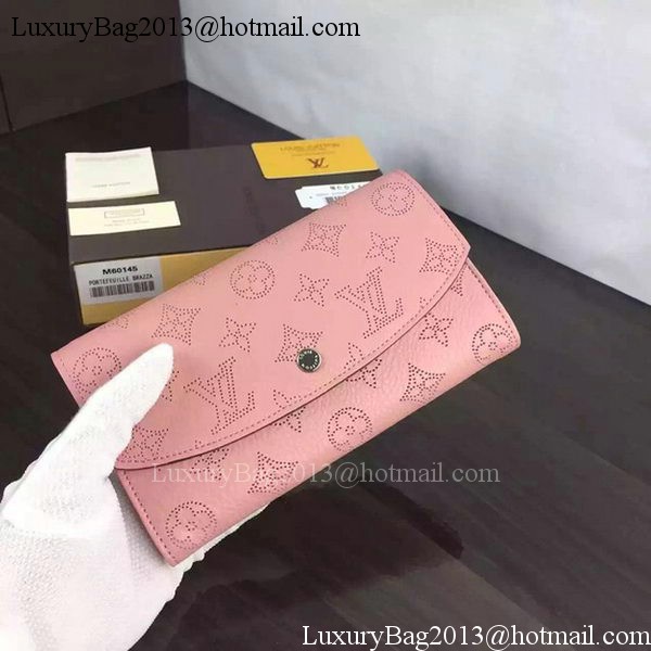 Louis Vuitton Mahina Leather IRIS Wallet M60144 Pink Louis Vuitton Mahina Leather IRIS Wallet M60144 Pink