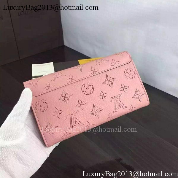 Louis Vuitton Mahina Leather IRIS Wallet M60144 Pink Louis Vuitton Mahina Leather IRIS Wallet M60144 Pink