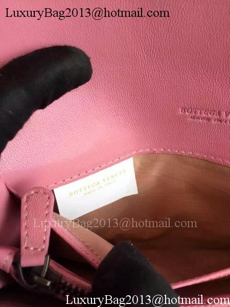Bottega Veneta Intrecciato Nappa Tri-Flod Wallet BV150507 Pink Bottega Veneta Intrecciato Nappa Tri-Flod Wallet BV150507 Pink