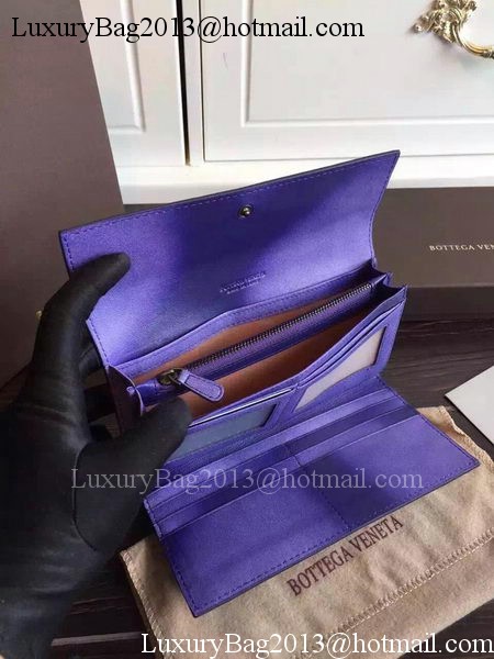 Bottega Veneta Intrecciato Nappa Tri-Flod Wallet BV1505071 Violet Bottega Veneta Intrecciato Nappa Tri-Flod Wallet BV1505071 Violet
