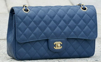 Chanel 2.55 Series Flap Bag Blue Original Cannage Pattern A1112 Gold Chanel 2.55 Series Flap Bag Blue Original Cannage Pattern A1112 Gold
