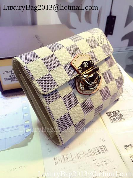 Louis Vuitton Damier Azur Canvas JOEY WALLET N60030 Louis Vuitton Damier Azur Canvas JOEY WALLET N60030