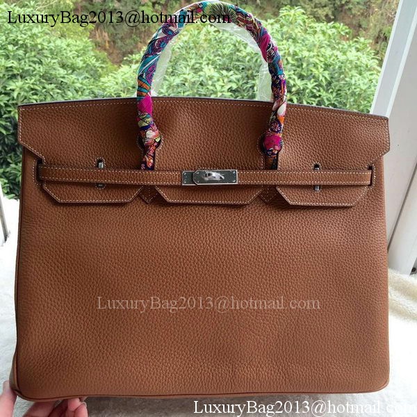 Hermes Birkin 40CM Bag Wheat Litchi Leather BK40 Silver Hermes Birkin 40CM Bag Wheat Litchi Leather BK40 Silver