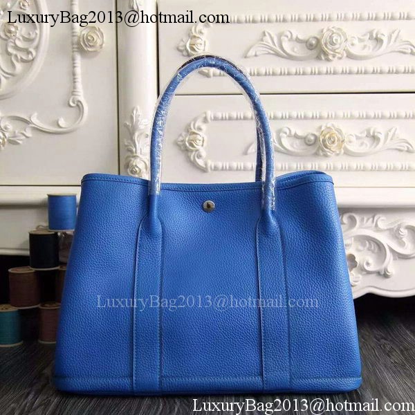 Hermes Garden Party 36cm 30cm Tote Bag Original Leather Blue Hermes Garden Party 36cm 30cm Tote Bag Original Leather Blue