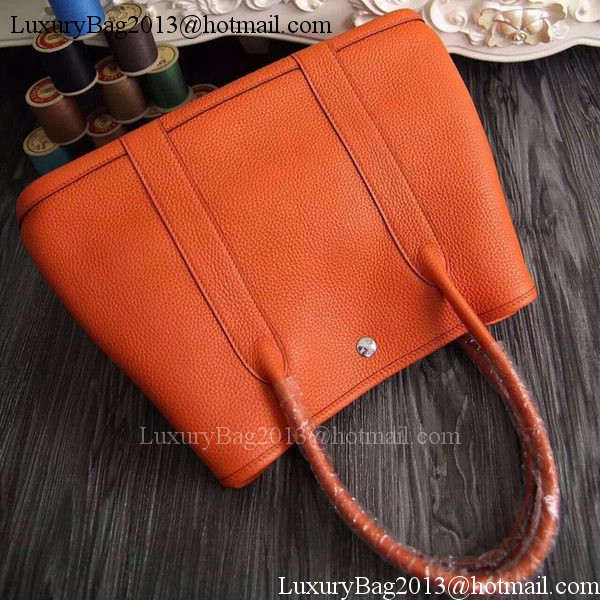 Hermes Garden Party 36cm 30cm Tote Bag Original Leather Orange Hermes Garden Party 36cm 30cm Tote Bag Original Leather Orange