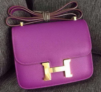 Hermes Constance Bag Calfskin Leather H9999 Purple Hermes Constance Bag Calfskin Leather H9999 Purple