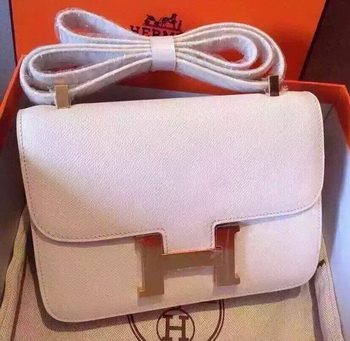Hermes Constance Bag Calfskin Leather H9999 White Hermes Constance Bag Calfskin Leather H9999 White