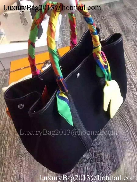 Hermes Garden Party 36cm Tote Bags Canvas HGP1927 Black Hermes Garden Party 36cm Tote Bags Canvas HGP1927 Black