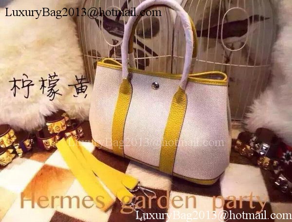 Hermes Garden Party 36cm Tote Bags Canvas HGP1927 Yellow Hermes Garden Party 36cm Tote Bags Canvas HGP1927 Yellow
