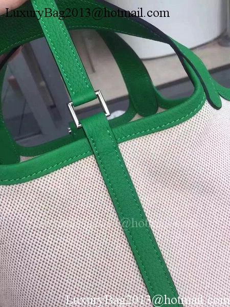 Hermes Picotin Lock 18cm Bag Canvas HPL8618T Green Hermes Picotin Lock 18cm Bag Canvas HPL8618T Green