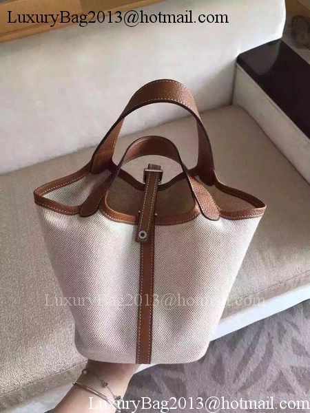 Hermes Picotin Lock 18cm Bag Canvas HPL8618T Wheat Hermes Picotin Lock 18cm Bag Canvas HPL8618T Wheat