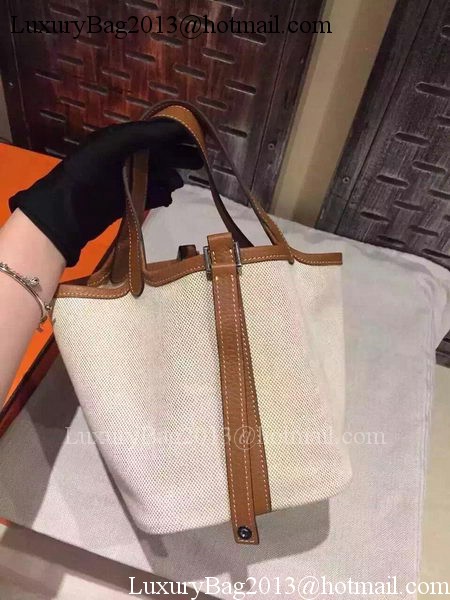 Hermes Picotin Lock 18cm Bag Canvas HPL8618T Wheat Hermes Picotin Lock 18cm Bag Canvas HPL8618T Wheat