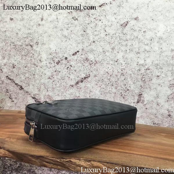 Louis Vuitton Damier Graphite Canvas KASAI CLUTCH N41664 Louis Vuitton Damier Graphite Canvas KASAI CLUTCH N41664