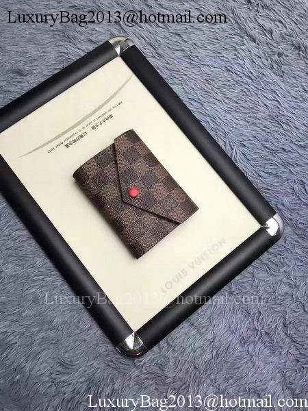 Louis Vuitton Damier Ebene Canvas VICTORINE WALLET N41659 Louis Vuitton Damier Ebene Canvas VICTORINE WALLET N41659
