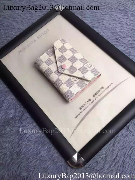 Louis Vuitton Damier Azur Canvas VICTORINE WALLET N58114 Pink Louis Vuitton Damier Azur Canvas VICTORINE WALLET N58114 Pink
