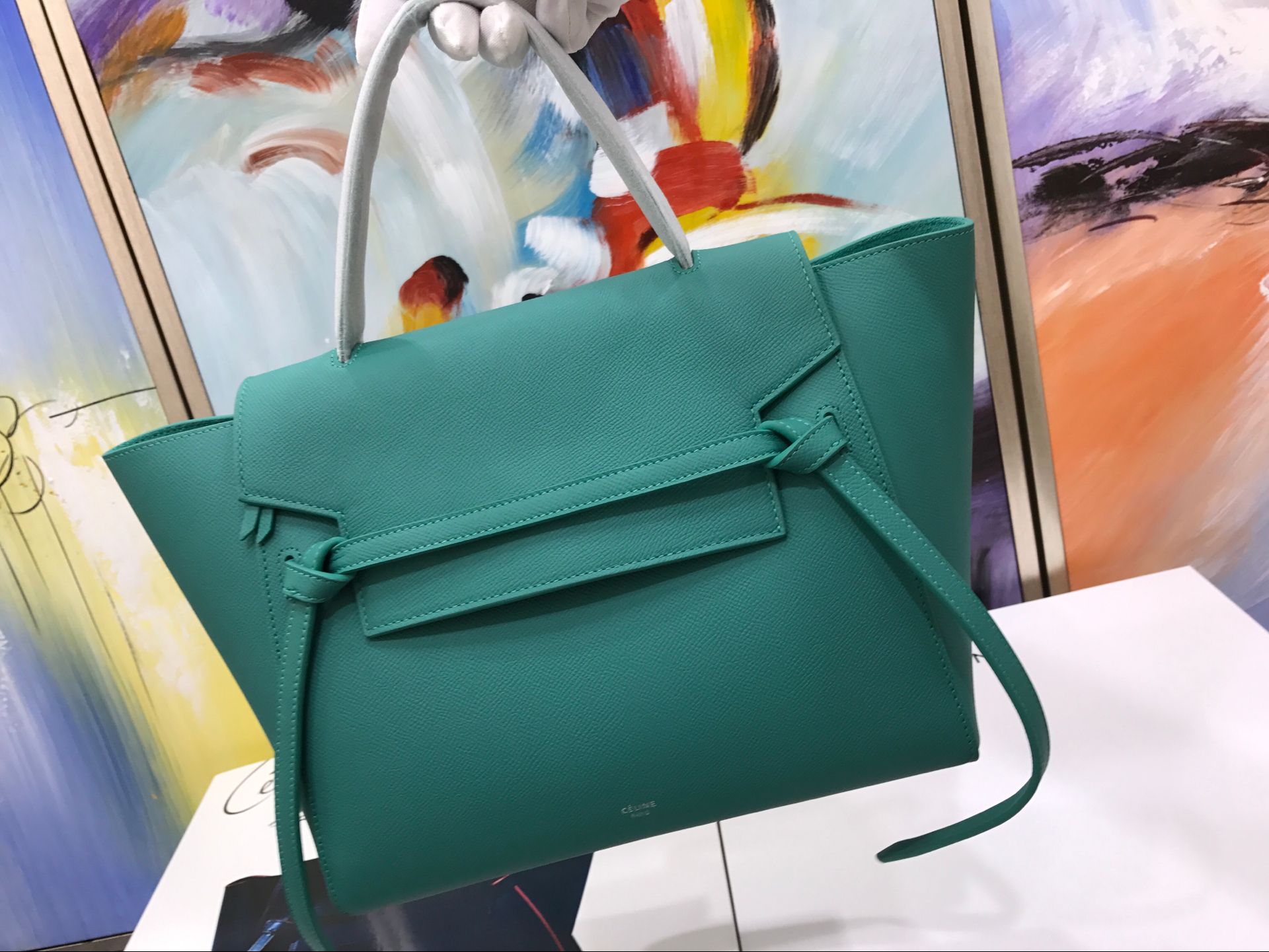 Celine Belt Bag Original Leather C98312 Green Celine Belt Bag Original Leather C98312 Green