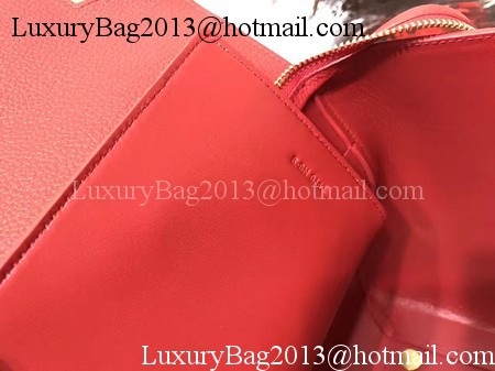 Celine Belt Bag Original Litchi Leather C3349 Red Celine Belt Bag Original Litchi Leather C3349 Red