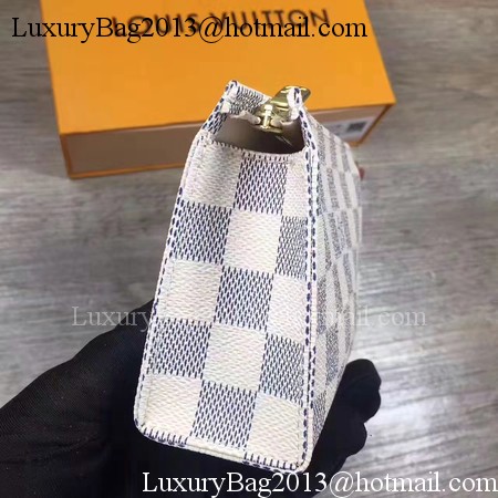 Louis Vuitton Damier Azur Canvas TOILETRY POUCH 15 M47546 Louis Vuitton Damier Azur Canvas TOILETRY POUCH 15 M47546