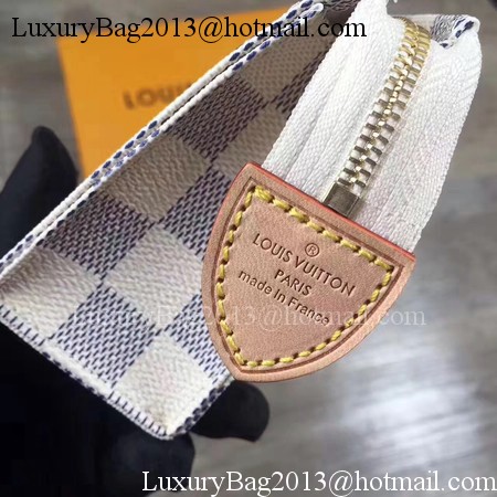 Louis Vuitton Damier Azur Canvas TOILETRY POUCH 15 M47546 Louis Vuitton Damier Azur Canvas TOILETRY POUCH 15 M47546