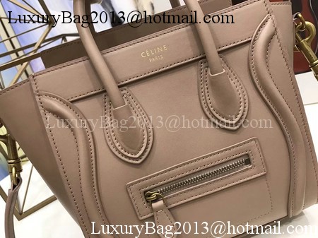 Celine Luggage Nano Tote Bag Original Leather CC3560 Apricot Celine Luggage Nano Tote Bag Original Leather CC3560 Apricot