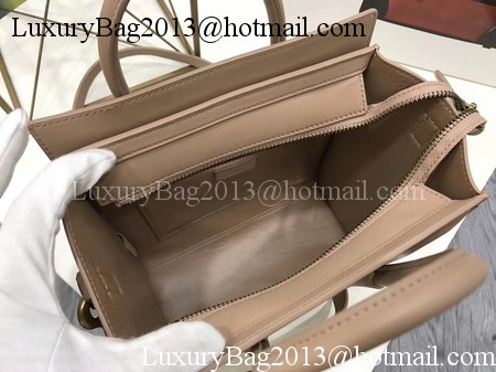 Celine Luggage Nano Tote Bag Original Leather CC3560 Apricot Celine Luggage Nano Tote Bag Original Leather CC3560 Apricot