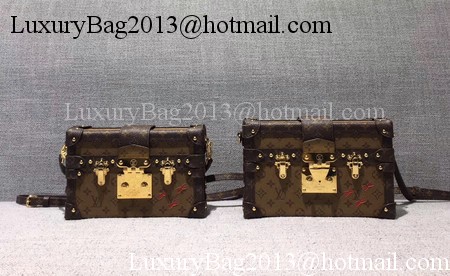 Louis Vuitton Petite Malle Monogram Canvas Bag M44154 Reverse Louis Vuitton Petite Malle Monogram Canvas Bag M44154 Reverse