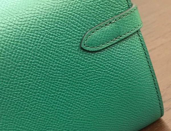 Hermes Kelly Epsom Leather Wallet H4086 Green Hermes Kelly Epsom Leather Wallet H4086 Green