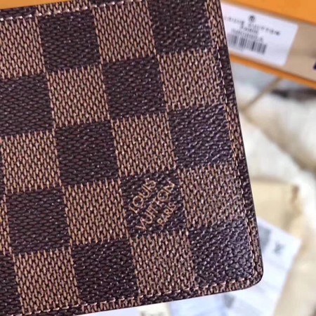 Louis Vuitton Damier Ebene Canvas MULTIPLE WALLET N60895 Louis Vuitton Damier Ebene Canvas MULTIPLE WALLET N60895