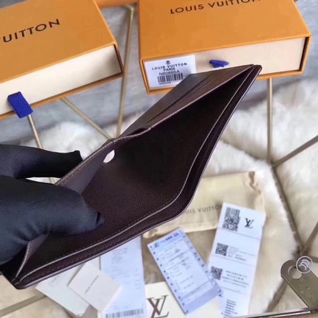 Louis Vuitton Damier Ebene Canvas MULTIPLE WALLET N60895 Louis Vuitton Damier Ebene Canvas MULTIPLE WALLET N60895