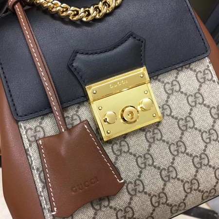 Gucci Padlock GG Supreme Backpack 498194 Black Gucci Padlock GG Supreme Backpack 498194 Black