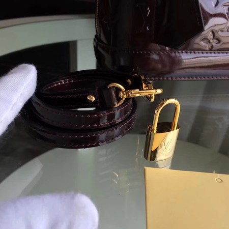 Louis Vuitton Monogram Vernis Alma BB M91606 Brown Louis Vuitton Monogram Vernis Alma BB M91606 Brown