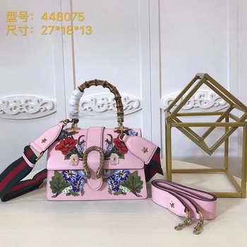 Gucci Dionysus Medium Top Handle Bag 448075 Pink