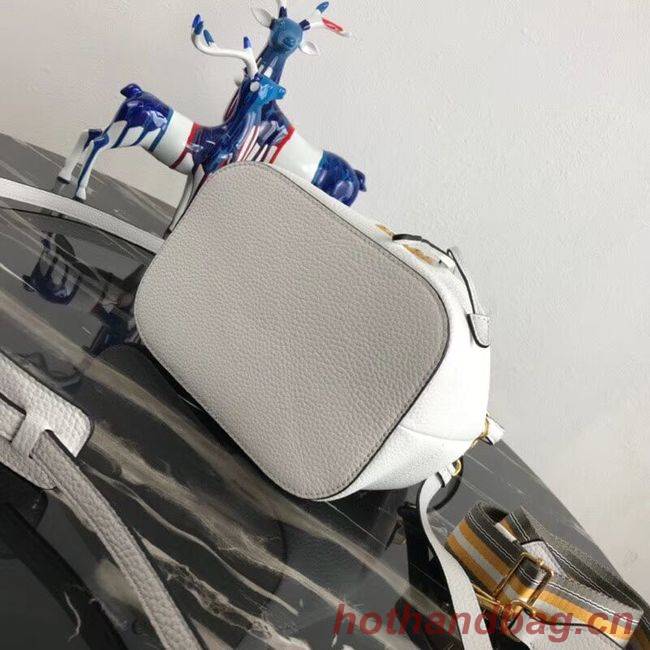 Prada Leather bucket bag 1BE018 white Prada Leather bucket bag 1BE018 white