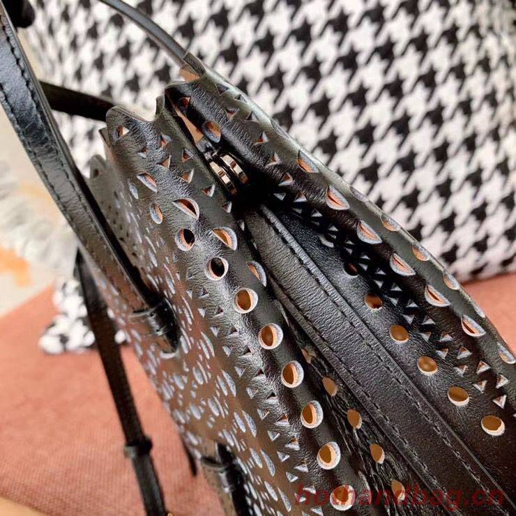 Alaia Openwork Original Leather Tote Bag A3658 Black Alaia Openwork Original Leather Tote Bag A3658 Black