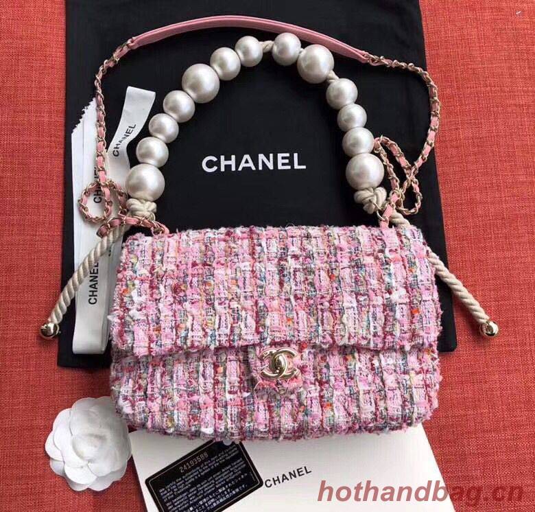 Chanel Original Pearl Shoulder Strap Bag A1112 Pink Chanel Original Pearl Shoulder Strap Bag A1112 Pink