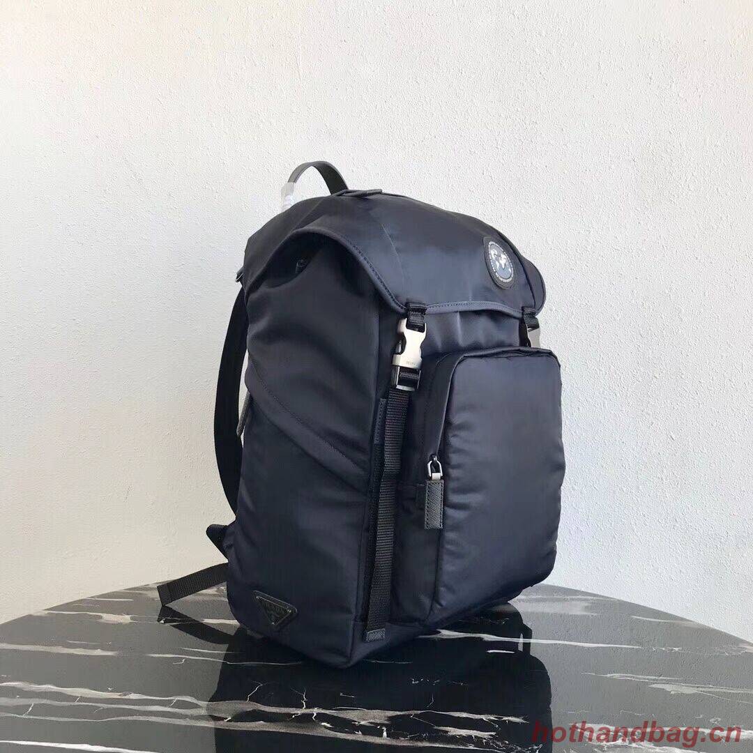 Prada Re-Nylon backpack 2VZ135 black&grey Prada Re-Nylon backpack 2VZ135 black&grey