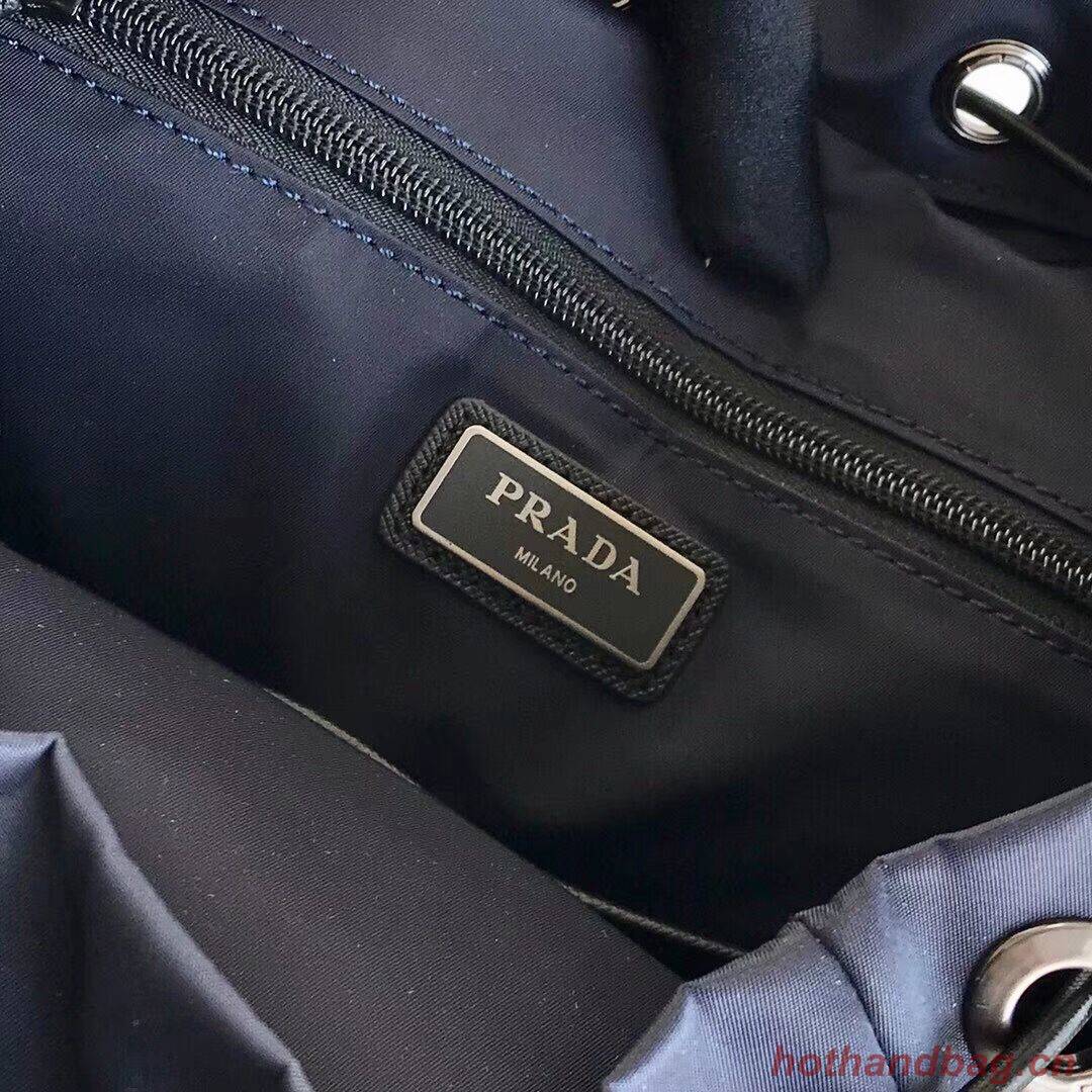 Prada Re-Nylon backpack 2VZ135 black&grey Prada Re-Nylon backpack 2VZ135 black&grey