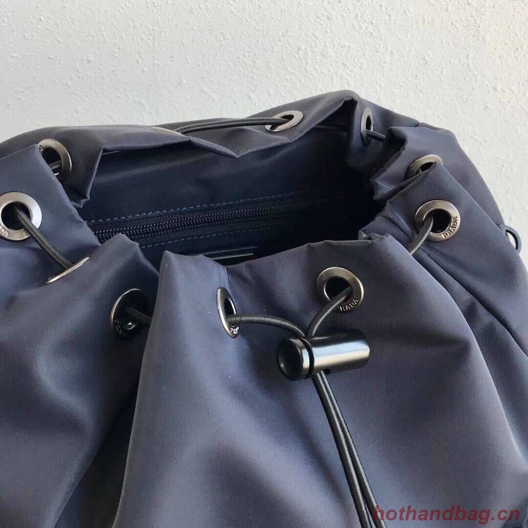 Prada Re-Nylon backpack 2VZ135 black&grey Prada Re-Nylon backpack 2VZ135 black&grey